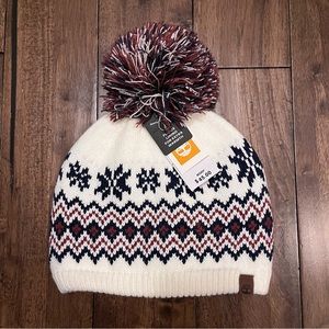 Timberland knit beanie fleece lined NWT